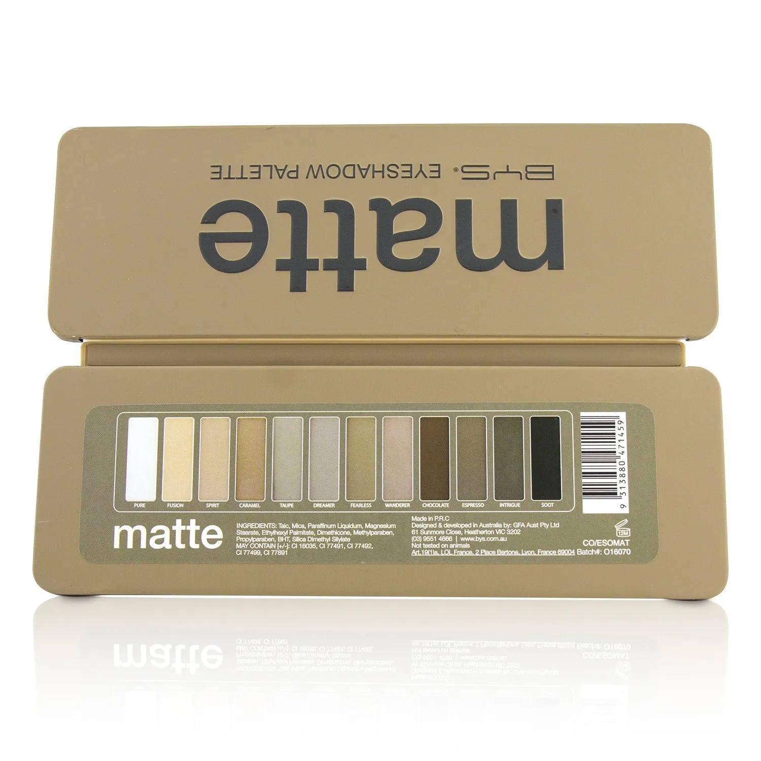 BYS Eyeshadow Palette (12x Eyeshadow. 2x Applicator) - Nude  12g/0.42oz
