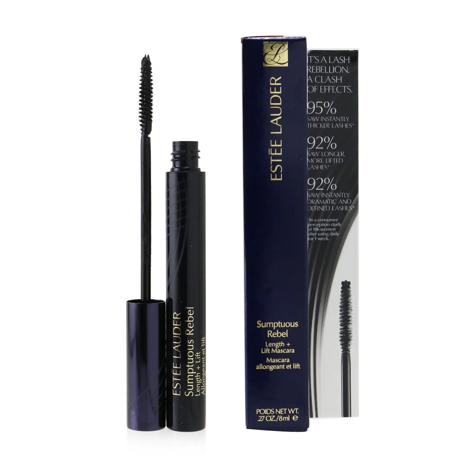 Estee Lauder Sumptuous Rebel Length   Lift Mascara - # 01 Black  8ml/0.27oz