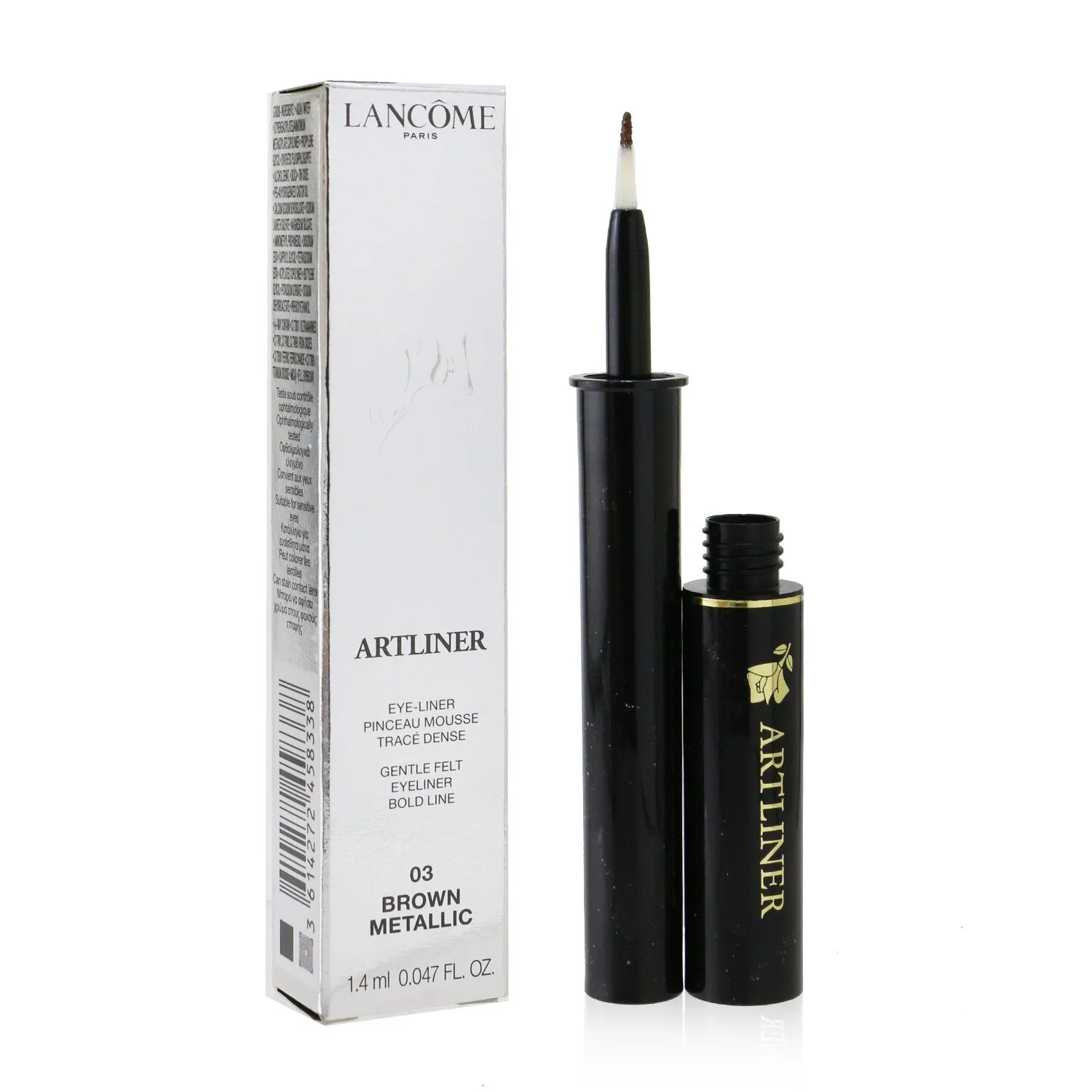 Lancome Artliner Gentle Felt Eyeliner - # 08 Silver Metallic  1.4ml/0.047oz