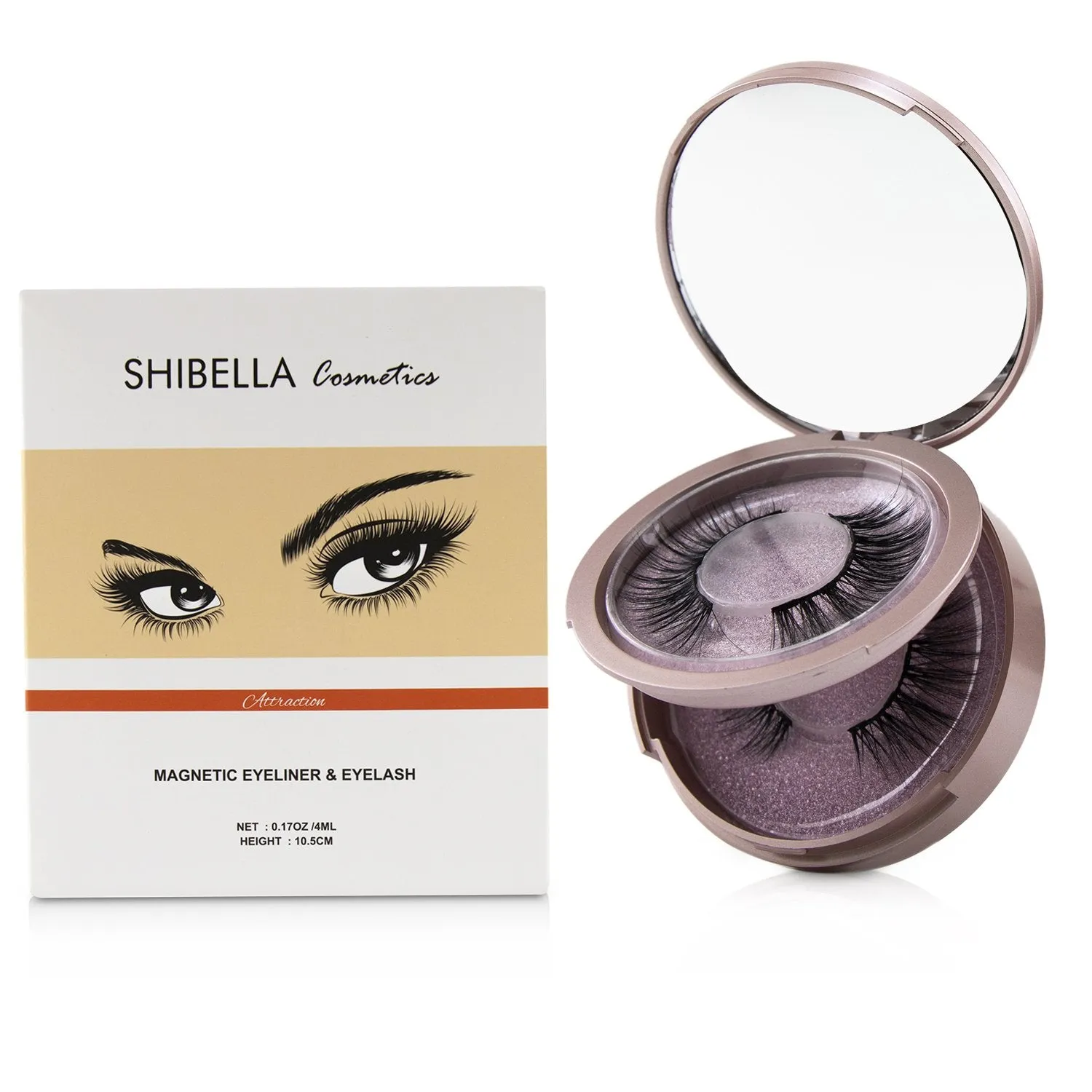 SHIBELLA Cosmetics Magnetic Eyeliner & Eyelash Kit - # Freedom  3pcs