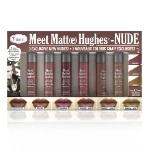 TheBalm Meet Matt(e) Hughes 6 Mini Long Lasting Liquid Lipsticks Kit  - Nude  6x1.2ml/0.04oz