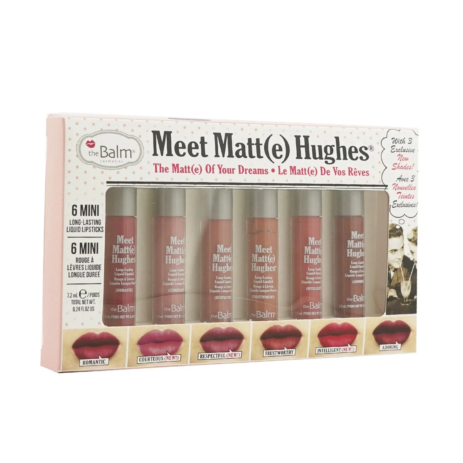 TheBalm Meet Matt(e) Hughes 6 Mini Long Lasting Liquid Lipsticks Kit - Vol. 12  6x1.2ml/0.04oz