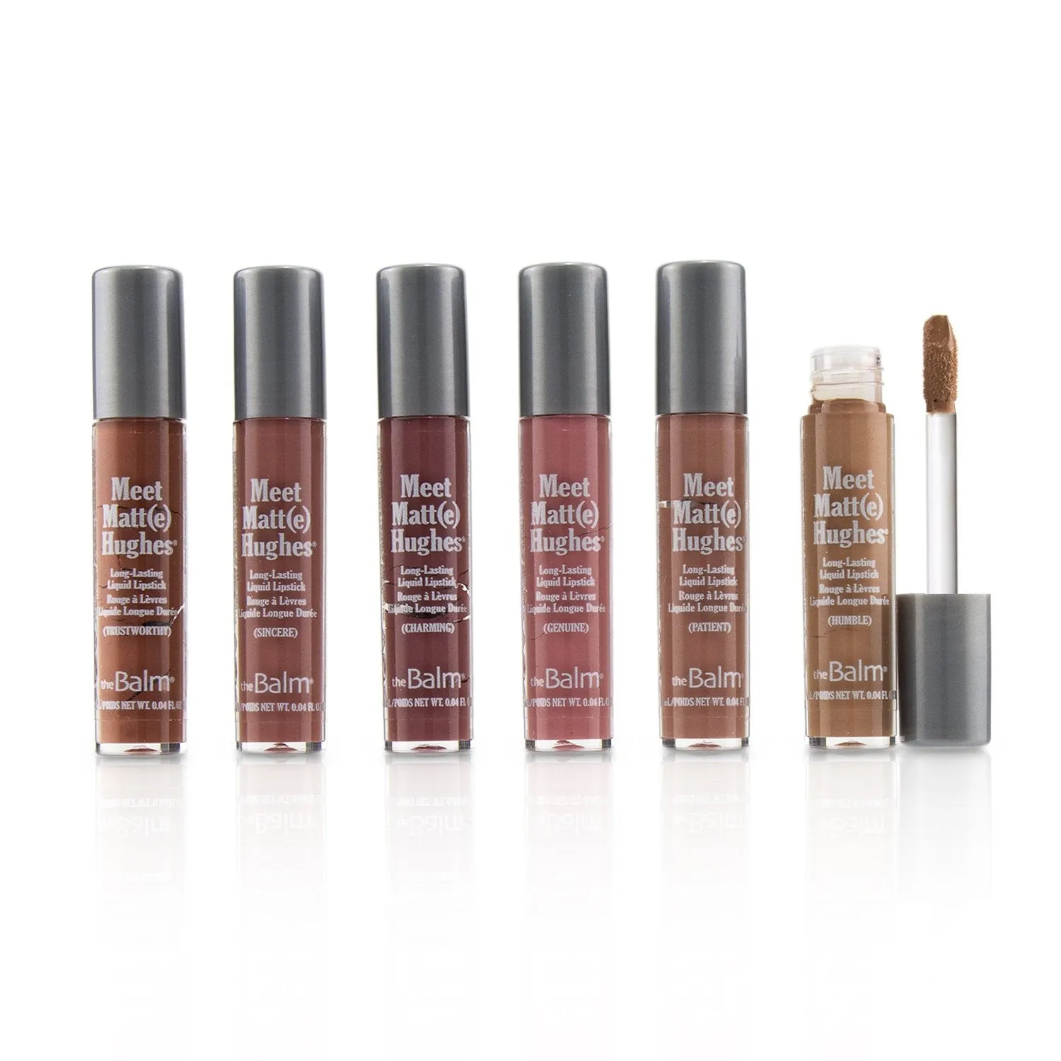 TheBalm Meet Matt(e) Hughes 6 Mini Long Lasting Liquid Lipsticks Kit - Vol.1  6x1.2ml/0.04oz