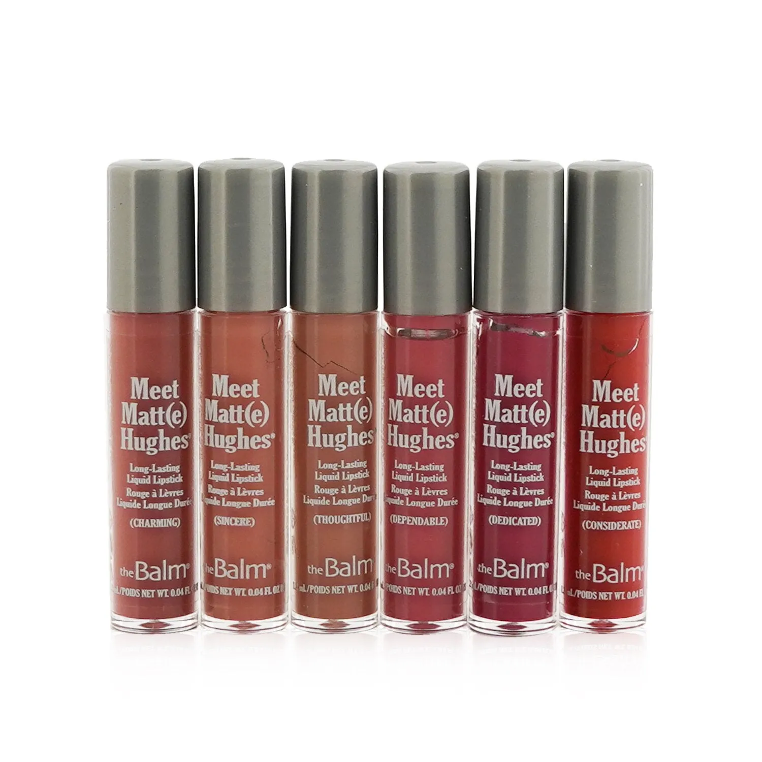 TheBalm Meet Matt(e) Hughes 6 Mini Long Lasting Liquid Lipsticks Kit - Vol.1  6x1.2ml/0.04oz
