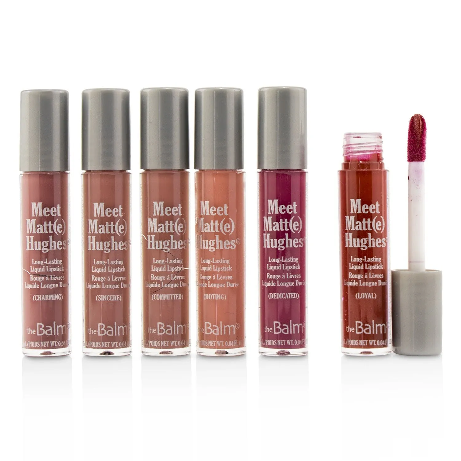TheBalm Meet Matt(e) Hughes 6 Mini Long Lasting Liquid Lipsticks Kit - Vol.1  6x1.2ml/0.04oz